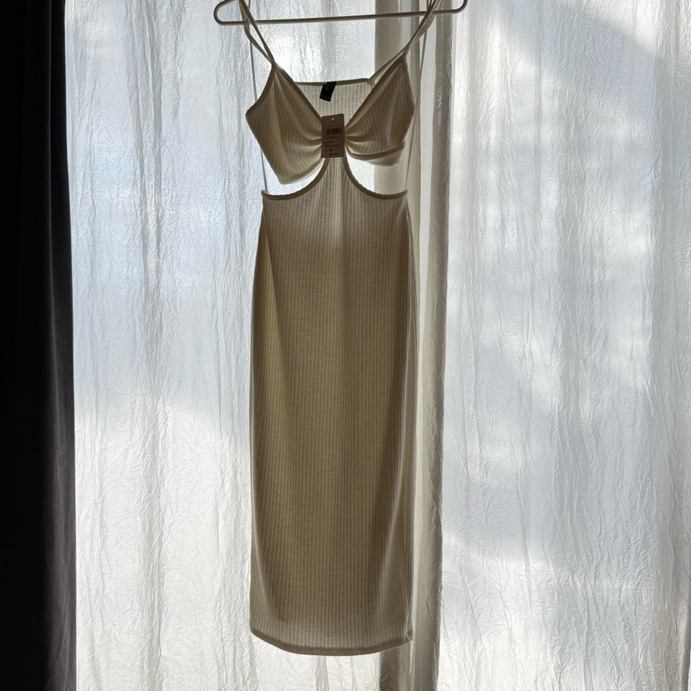 NWT Windsor Ivory Cutout Beach Summer Midi Dress - Picture 12 of 15